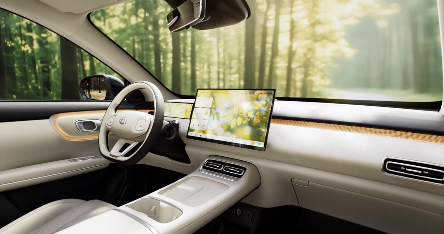 Интерьер электрического Changan Qiyuan Q05